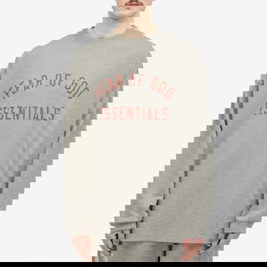 T-shirt Fear of God Essentials Long Sleeve Jersey T-Shirt Grå | 125BT244201F, 2