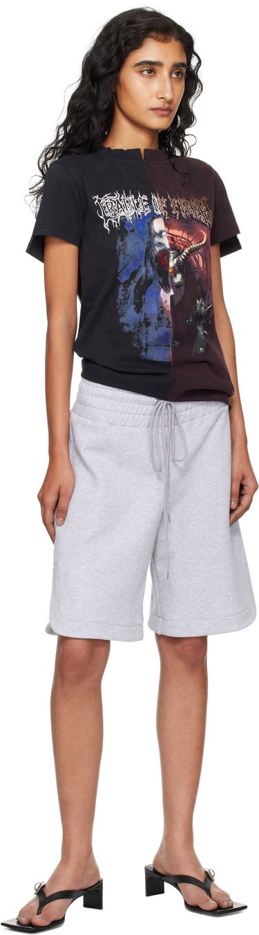 T-shirt VETEMENTS VETEMENTS Cradle of Filth Cut-Up Fitted T-Shirt Sort | WCF76TR930BR, 3