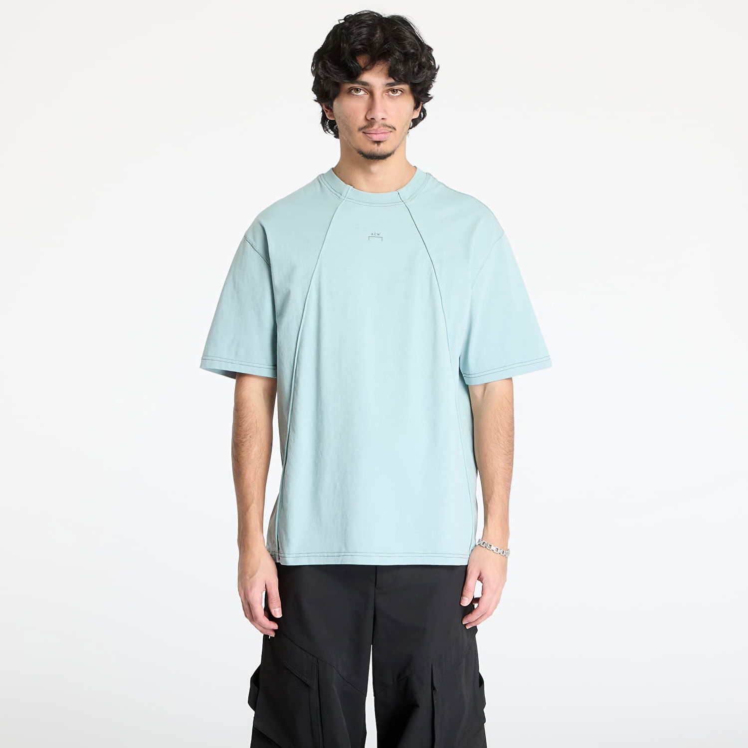 T-shirt A-COLD-WALL* A-COLD-WALL* Millbank T-Shirt Grøn | ACWMTS194 Grey-Green/ Olive Grey, 0