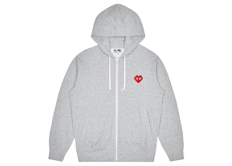 Sweatshirt Comme des Garçons Invader Zip Hoodie Grå | AZ-T325-051