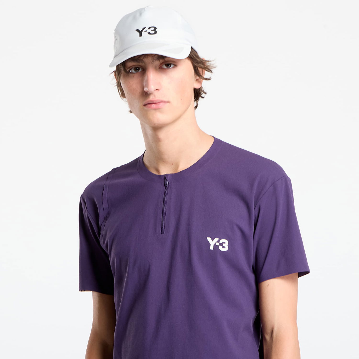 T-shirt Y-3 Y-3 Zip T-Shirt Lilla | JN2992, 1