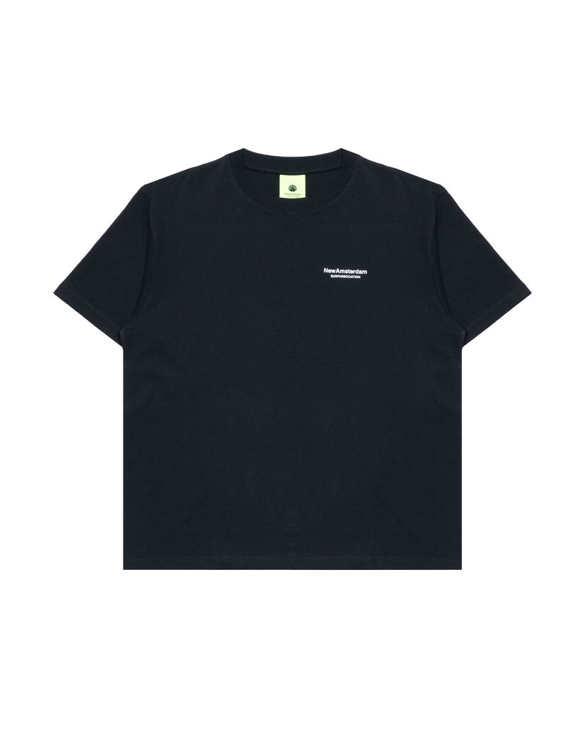 T-shirt New Amsterdam Surf Association Surf Association Seal Logo Graphic T-Shirt Sort | 2501096001