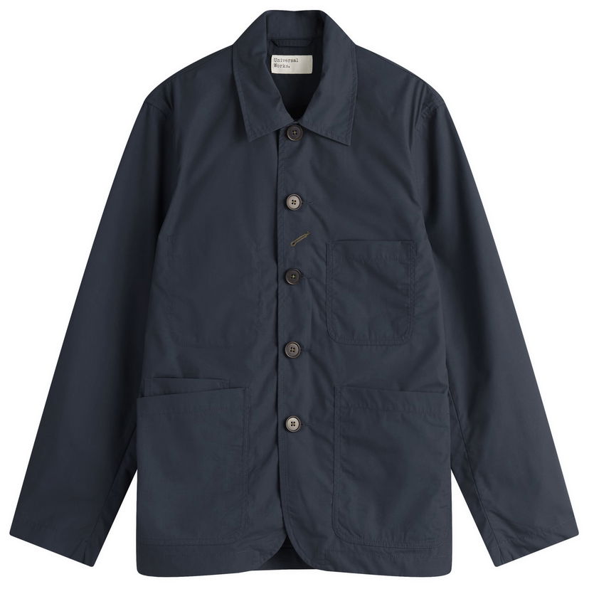 Jakke Universal Works Bakers Jacket, Size Small Mørkeblå | 00102-NVY