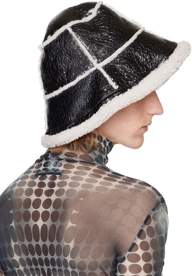 Hat Jean Paul Gaultier Gaultier Laminated Faux-Shearling Bucket Hat Grøn | 22/09-U-CC007-L500, 4