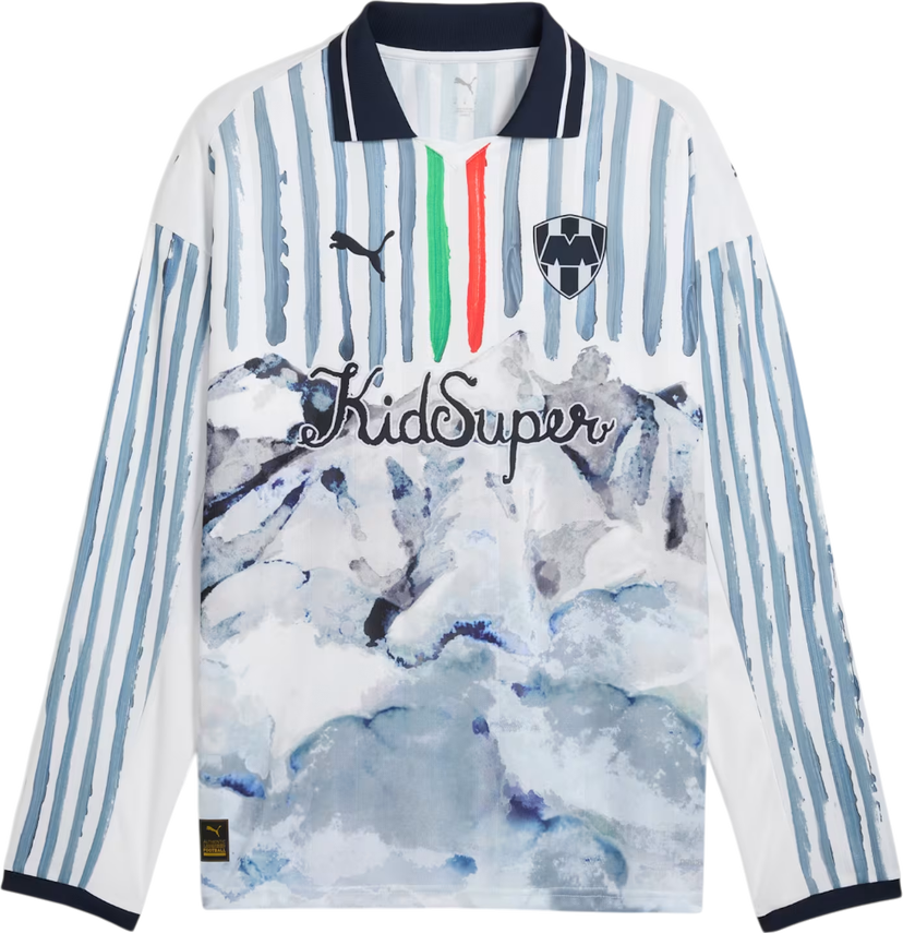T-shirt Puma KIDSUPER Monterrey Retro Long Sleeve Shirt Hvid | 606851-12