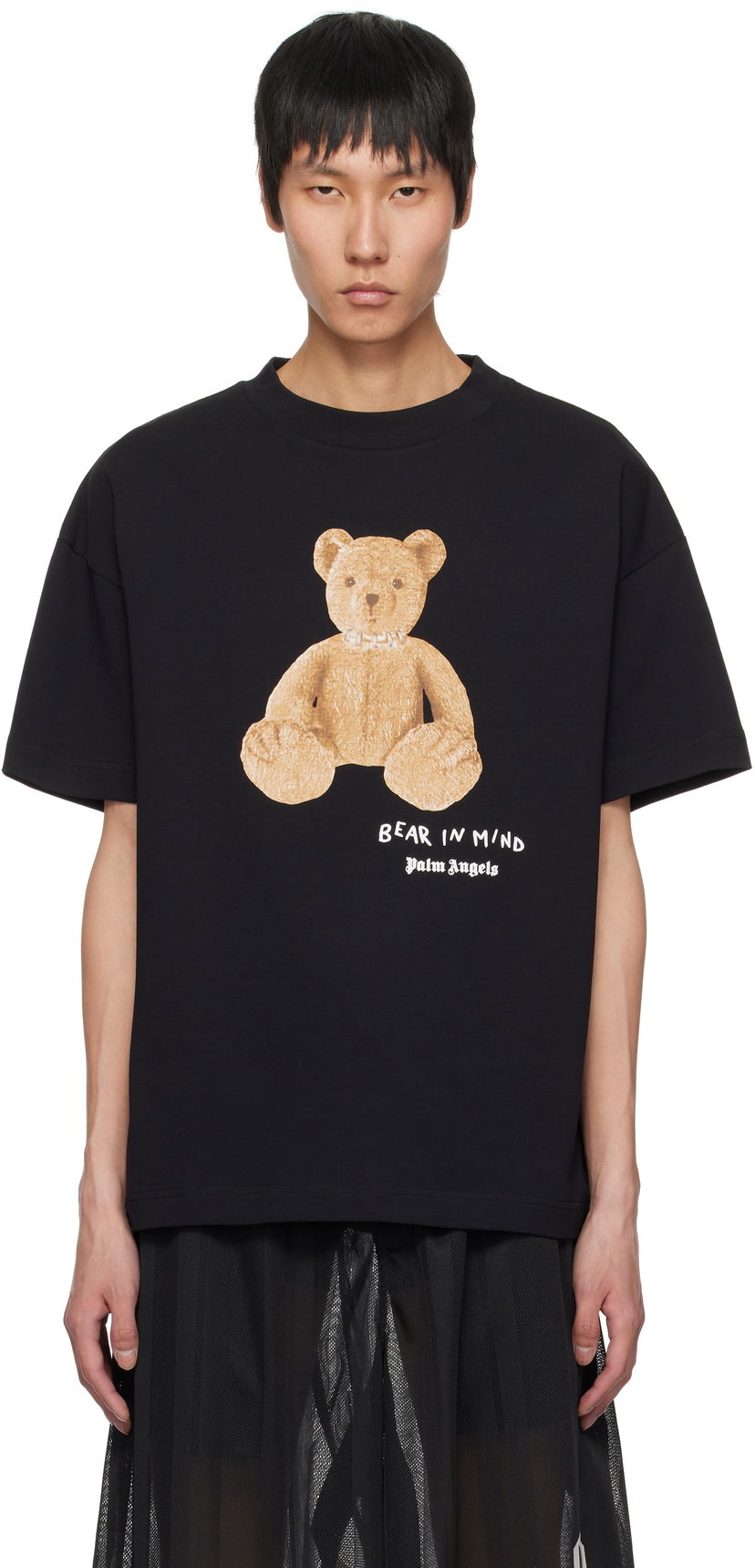T-shirt Palm Angels Palm Angels 'Bear In Mind' T-Shirt Sort | PMAA001S25JER0051060
