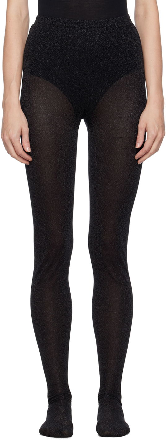 Sokker Anna Sui Anna Sui Glittered Tights Sort | 723L90