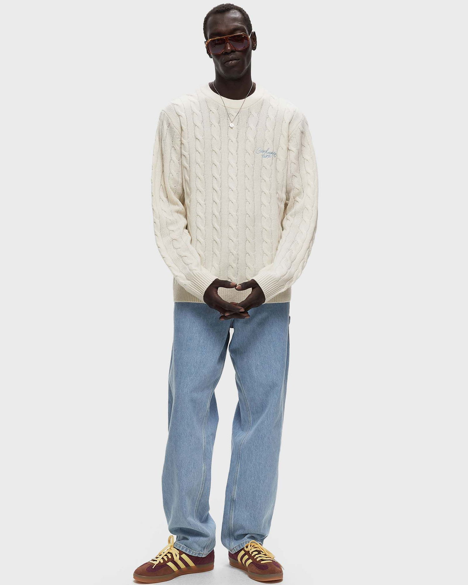 Sweater Carhartt WIP Signature Sweater Hvid | I033885.2JHXX, 1