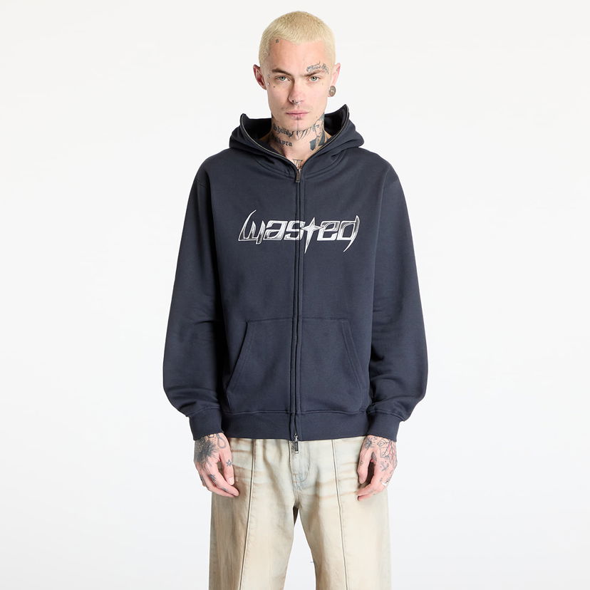 Sweatshirt Wasted Paris Wasted Paris M Blade Balaclava Zip Hoodie Sort | WP_000251