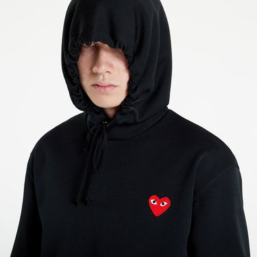 Sweatshirt Comme des Garçons PLAY Hoodie Sort | AZT174 black, 4