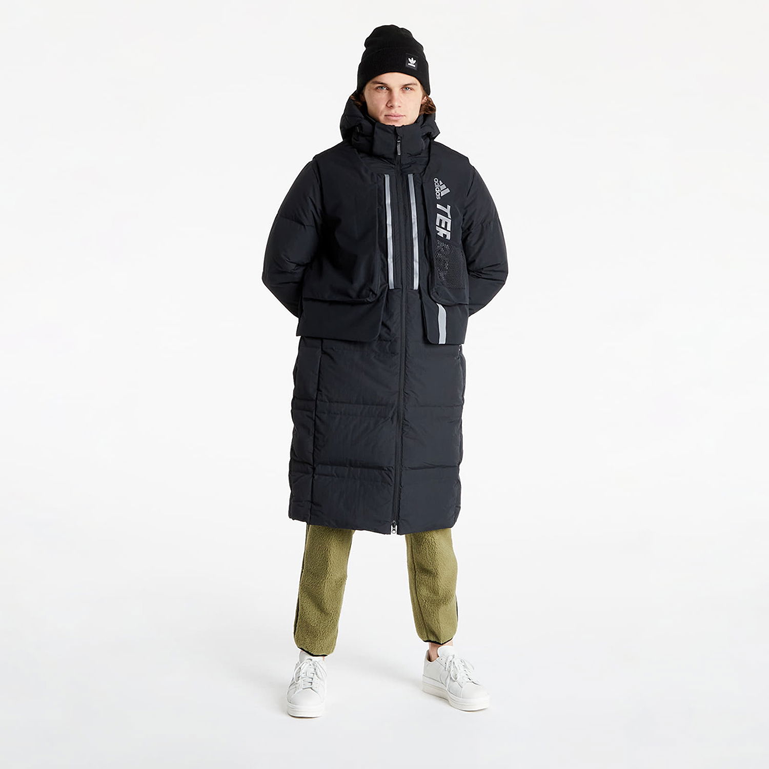 Parka adidas Performance Long Down Jacket Sort | H13853, 1
