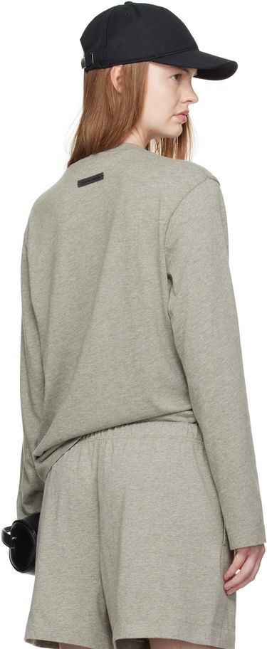 T-shirt Fear of God Fear of God ESSENTIALS Classic Fit Long Sleeve T-Shirt Sort | 125SP255885FW, 2
