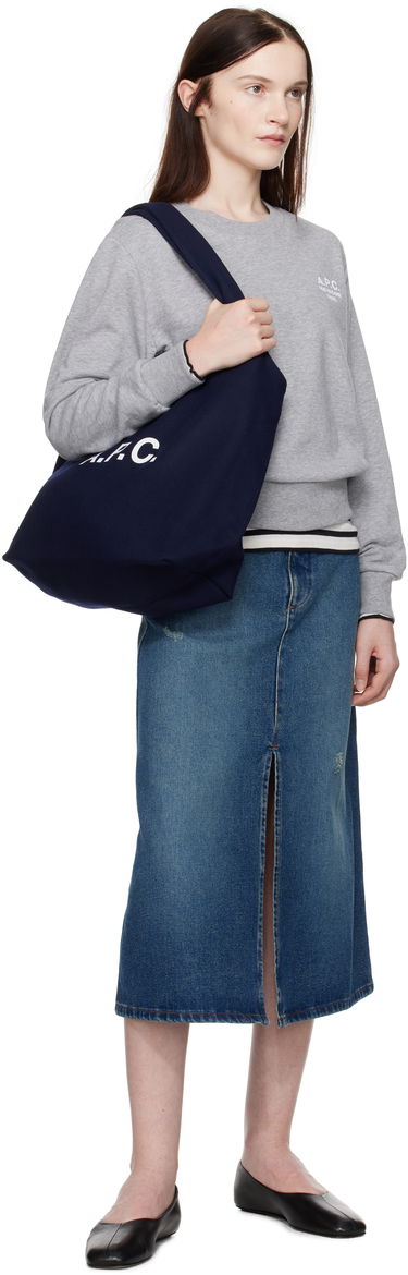Sweatshirt A.P.C. Boxy Sweatshirt Grå | COHBN-F27915, 3