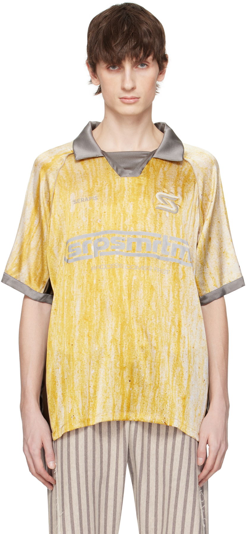 Jersey Serapis Serapis Drips Silk Football Polo Gul | SS25_FT_3S