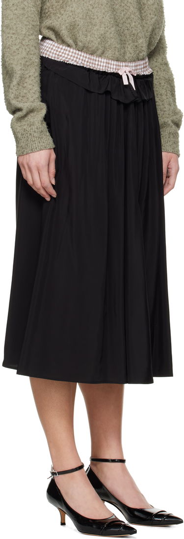Nederdel Maison Margiela Maison Margiela 'Anonymity Of The Lining' Midi Skirt Sort | S51ME0034 S76632, 1