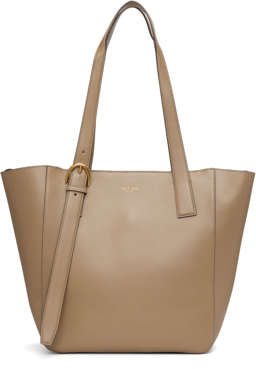 Mulepose rag & bone Rag & Bone Parker Leather Tote Beige | LE101325