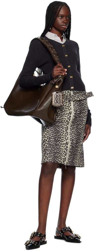 Håndtaske GANNI GANNI XXL Shoulder Bag Brun | A6846, 3