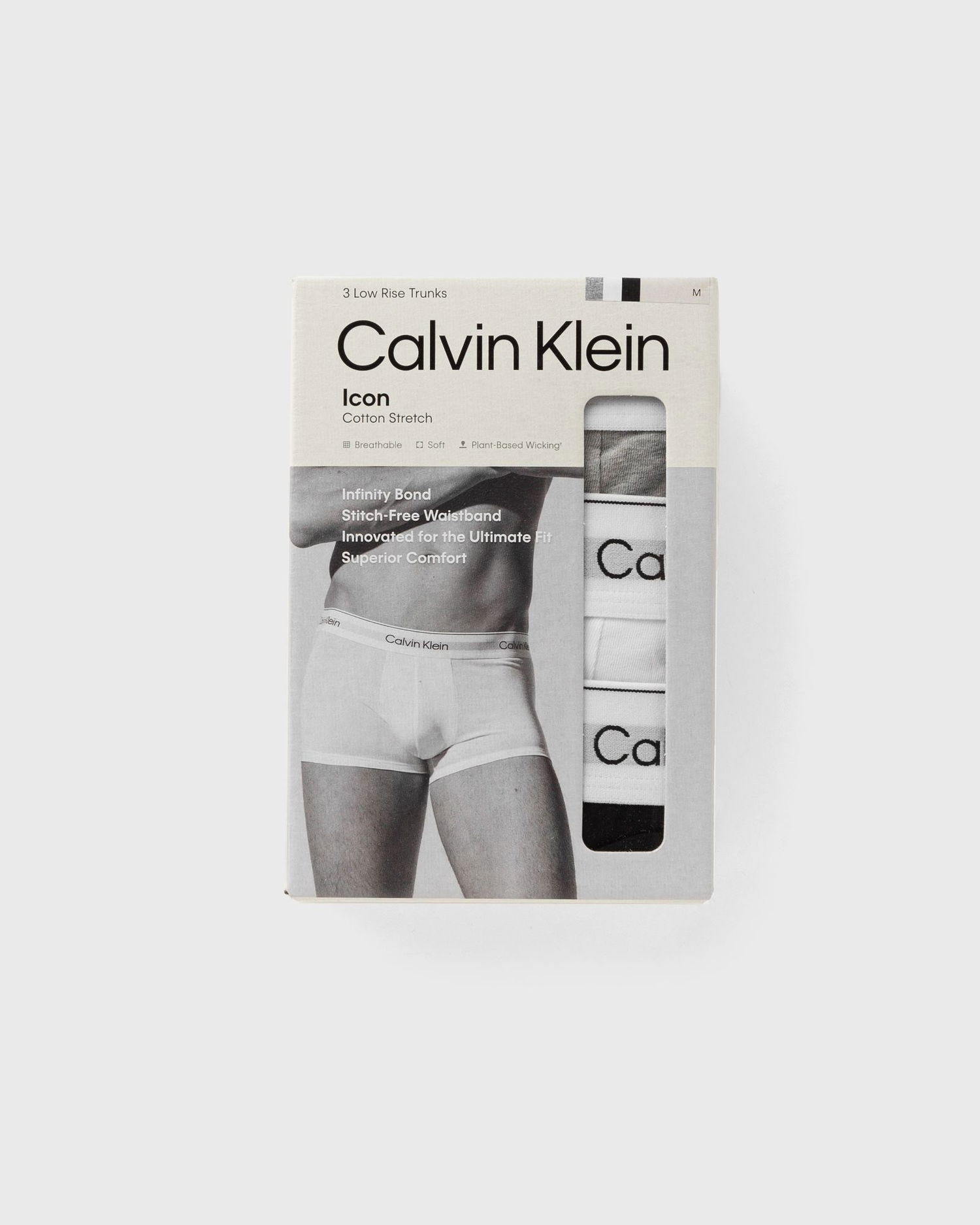 Boksere CALVIN KLEIN Calvin Klein Low Rise Trunk Underwear 3-Pack Grå | LV00NB4389MP1, 1