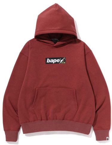 Sweatshirt BAPE A Bathing Ape Smooth Logo Relaxed Fit Hoodie Size M Rød | 001PPJ201005M-BRG, 0