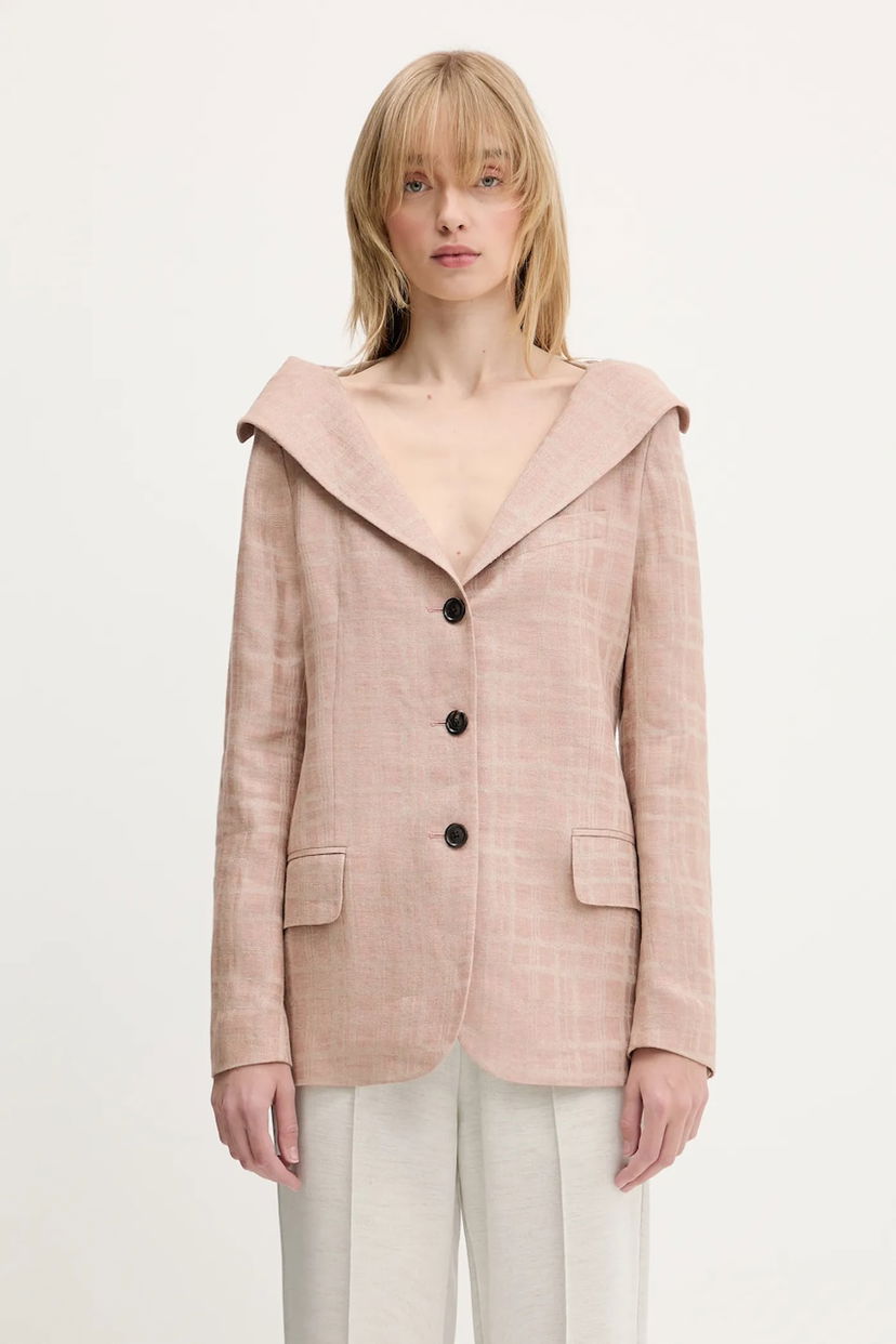 Jakke OUR LEGACY Our Legacy Kaonashi Linen Blazer Lyserød | W2250KH