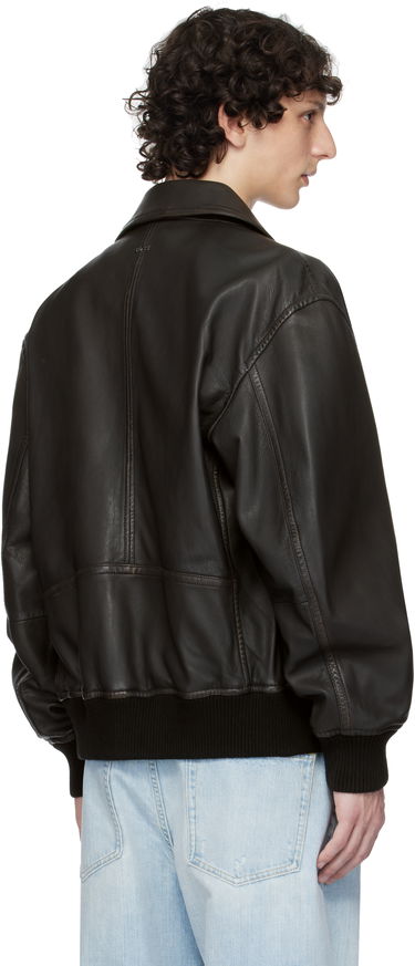 Jakke BOSS BOSS Zip Leather Jacket Sort | 50543240, 2