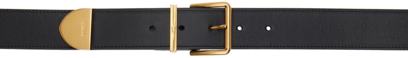 Bælter CHLOÉ Leather Belt With Logo Buckle Sort | CHC23AC029CBC