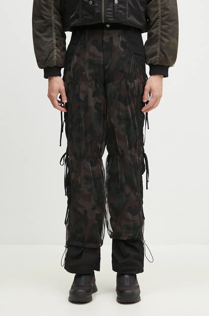 Bukser Andersson Bell Camouflage Mesh Layered Tying Pants Sort | apa767w, 0
