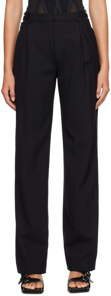 Bukser Dion Lee Black Lingerie High-Waist Dress Pants Sort | C2102R23, 0
