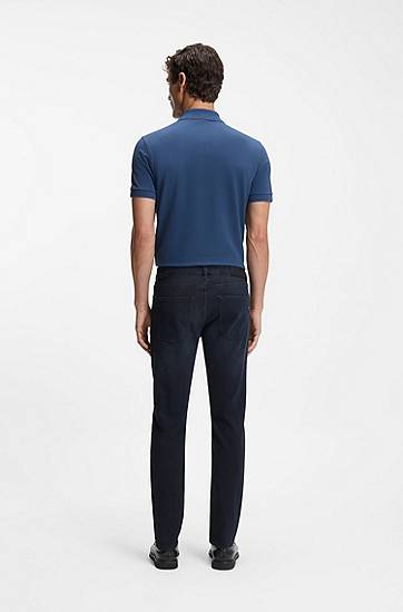 Jeans BOSS Delaware slim-fit knitted denim jeans Mørkeblå | 50551425, 1
