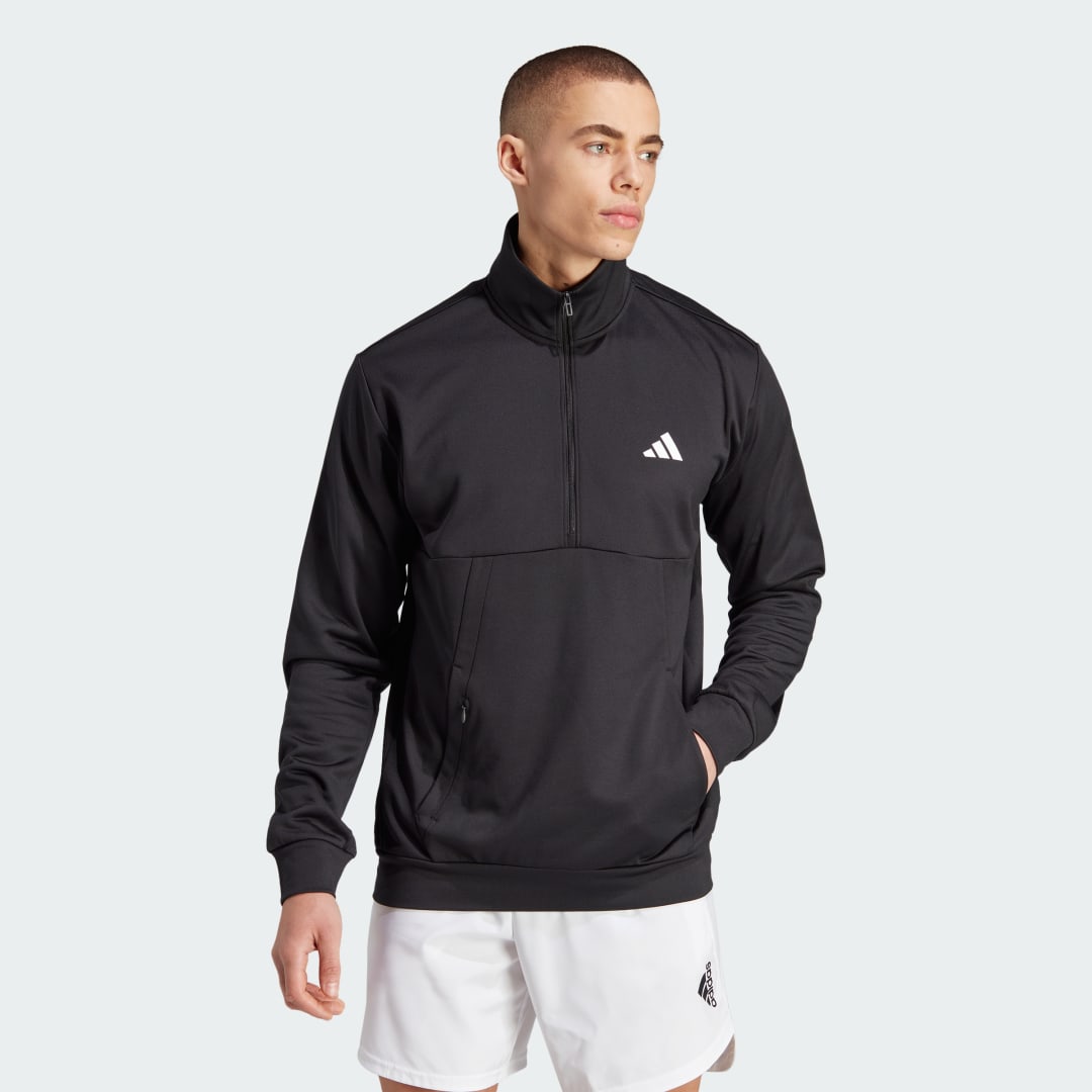 Sweatshirt adidas Performance Game and Go Small Logo Training 1/4 Zip Top Sort | HZ3055, 1