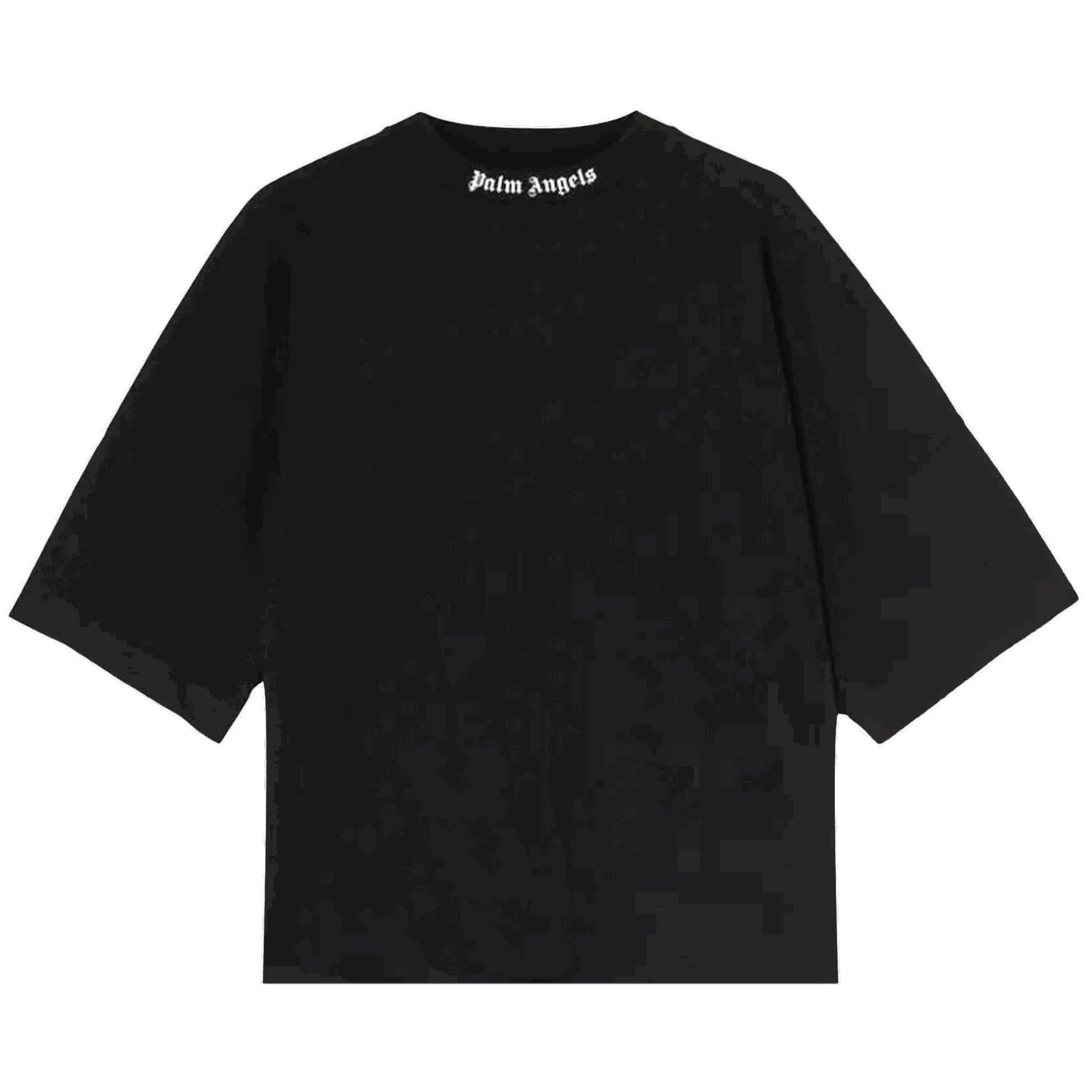 T-shirt Palm Angels Classic Logo Over Tee Sort | PWAA023C99JER0011001, 0