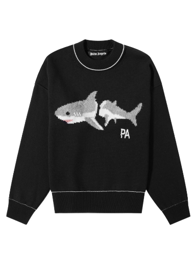 Sweater Palm Angels Shark Crew Knit Sort | PMHE007S23KNI0061005