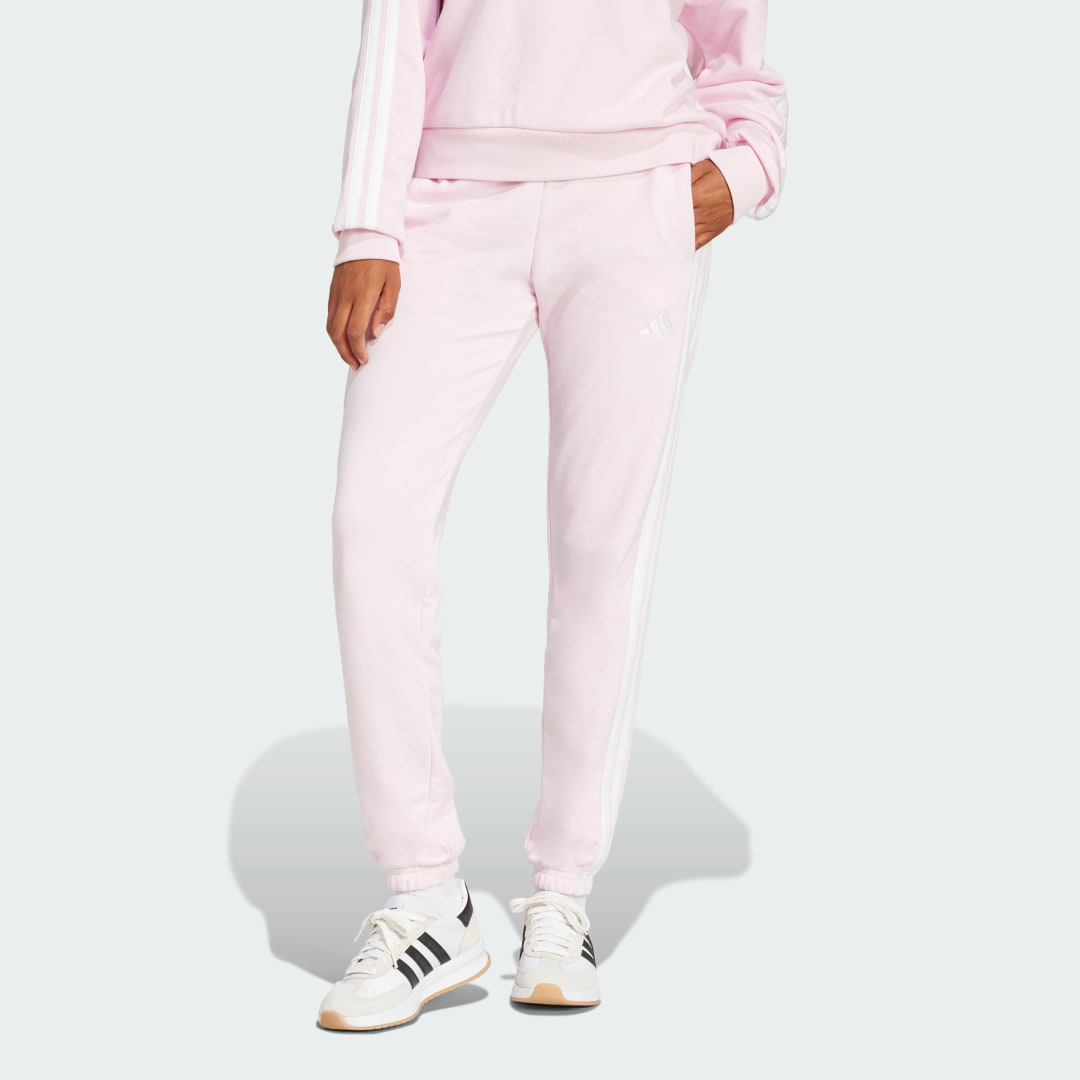 Joggingbukser adidas Performance Cuffed Joggers With Three Stripes Lyserød | JD5308, 0