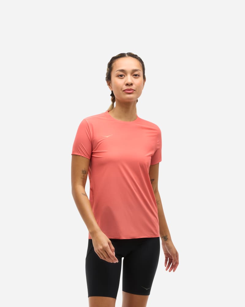 T-shirt Hoka One One Airolite Run Top XS Lyserød | 1151084-GFR