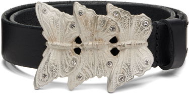 Bælter OUR LEGACY Crystal-Embellished Butterfly Buckle Belt Metalisk | A4258BO, 0