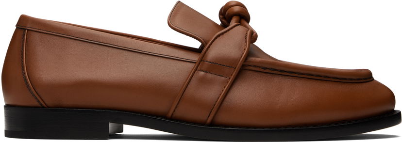 Sneakers og sko Bottega Veneta Bottega Veneta Astaire Leather Loafers Brun | 796445V4AF02742