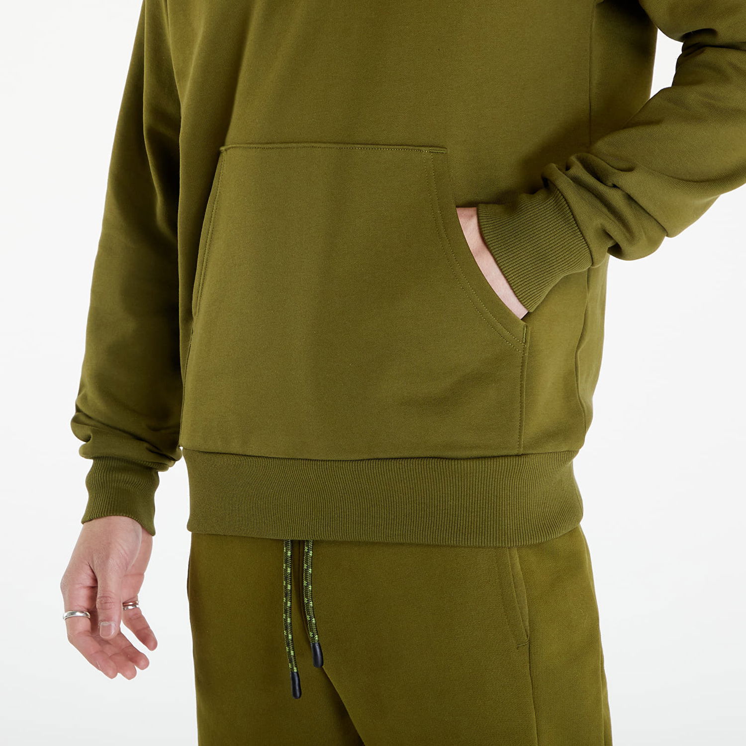 Sweatshirt The North Face Raglan Red Box Hoodie Forest Olive Grøn | NF0A2ZWUPIB1, 1