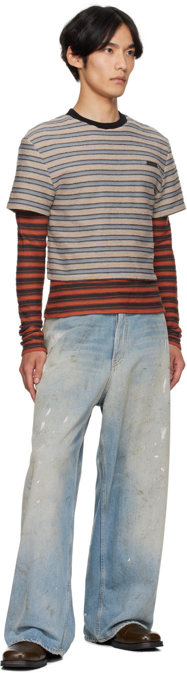 T-shirt Andersson Bell Andersson Bell Striped Long Sleeve T-Shirt Beige | atb1335w, 3