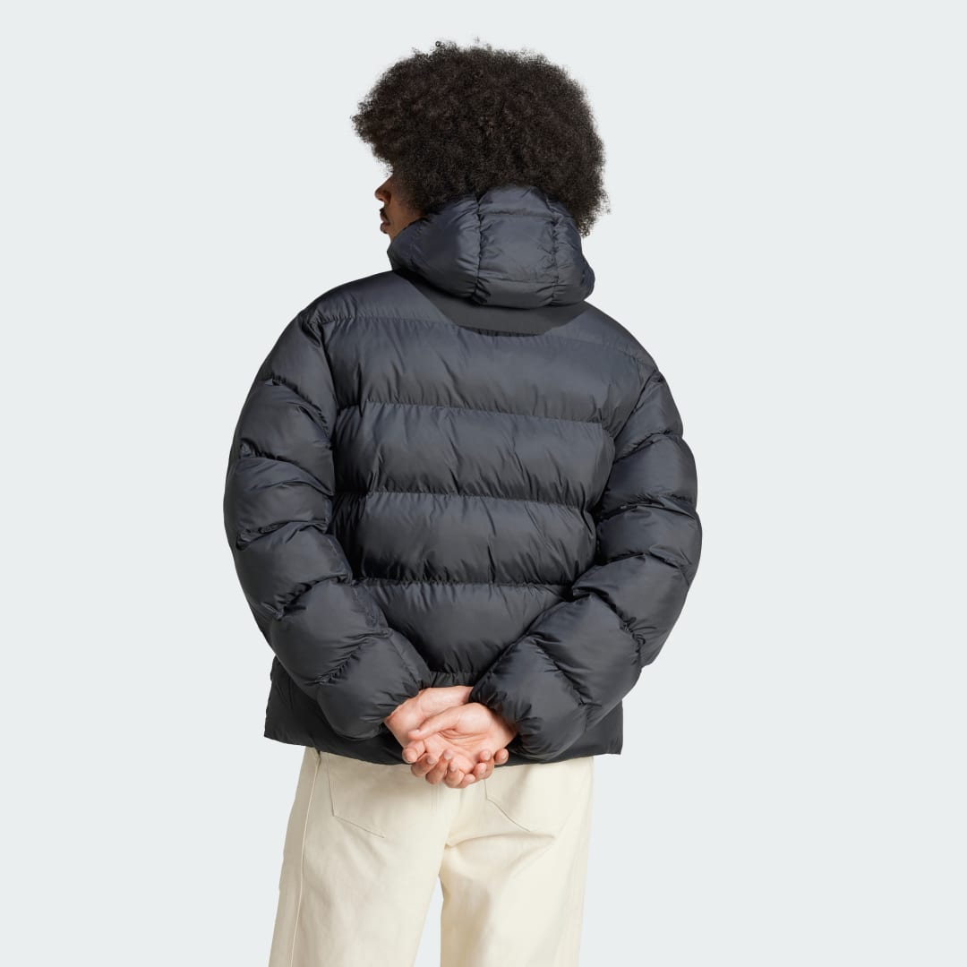 Puffer jakke adidas Performance Tonal Hooded Puffer Jacket Sort | IY3396, 1