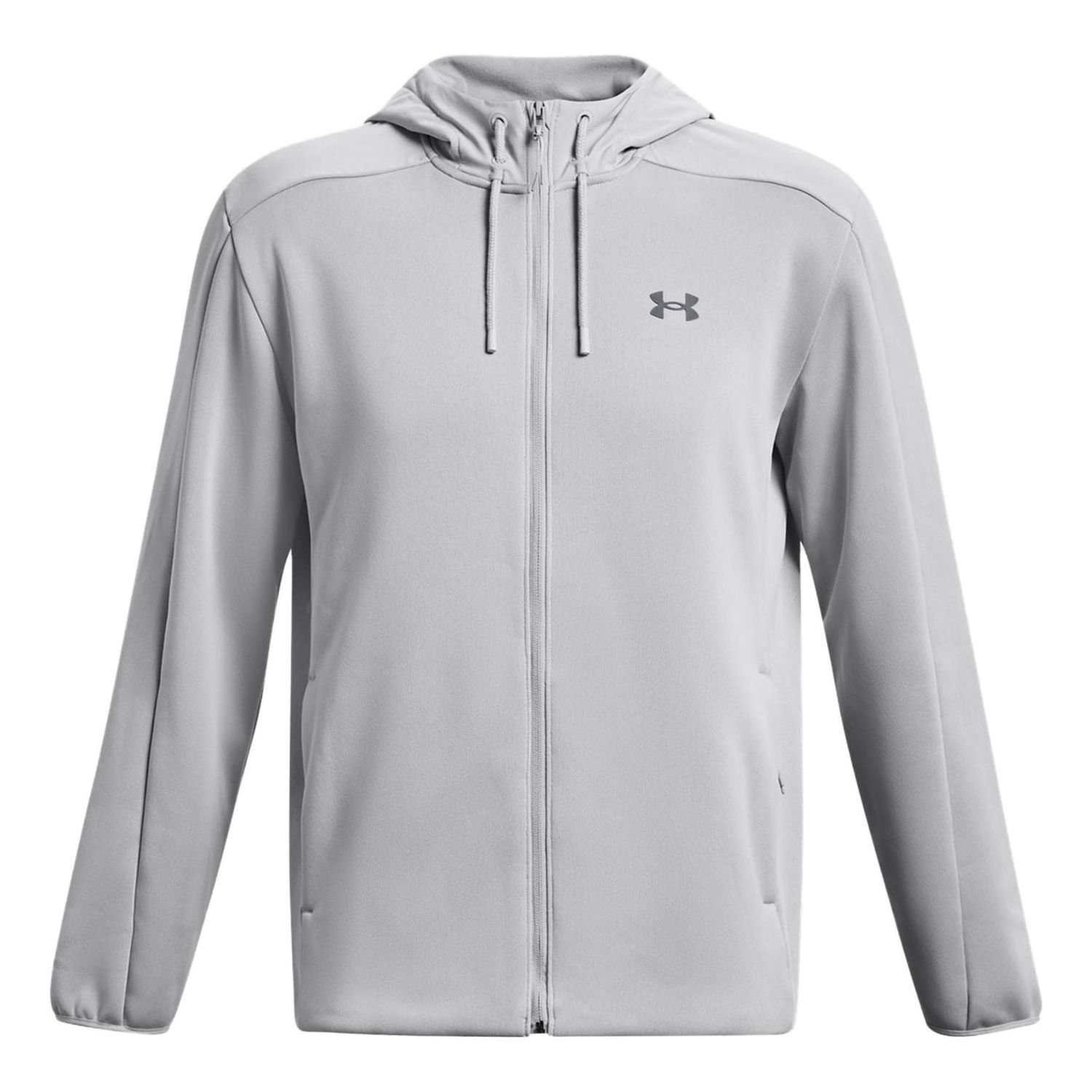 Sweatshirt Under Armour Essentials Swacket Hoodie Jacket Grå | 1378824-011, 0