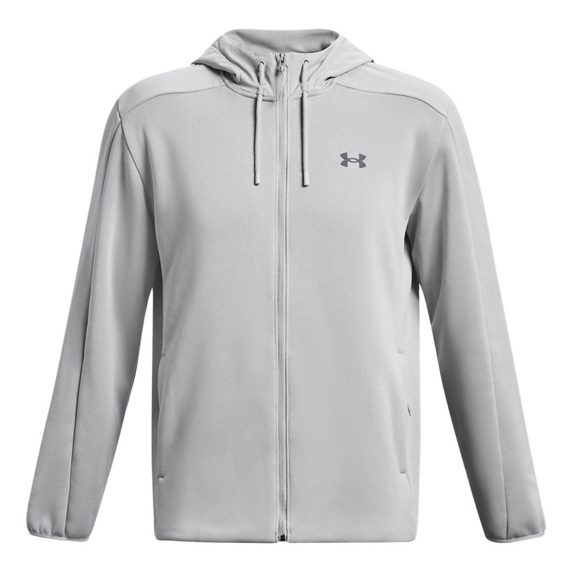 Sweatshirt Under Armour Essentials Swacket Hoodie Jacket Grå | 1378824-011