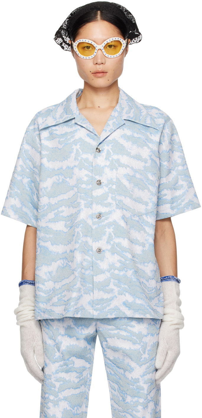 Skjorte Anna Sui Anna Sui Exclusive Printed Shirt Blå | M1024D20