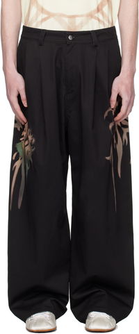 Collina Strada Catchfly Pleated Printed Trousers