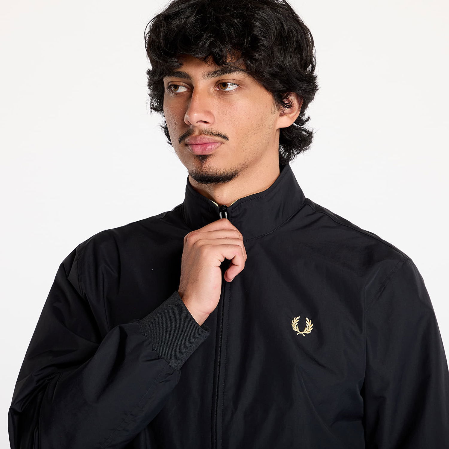 Jakke Fred Perry The Brentham Jacket Black Sort | J2660 350, 1