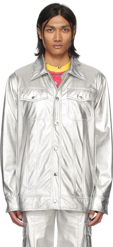 Jakke Anna Sui Buttoned Metallic Jacket Metalisk | M1124L31, 0