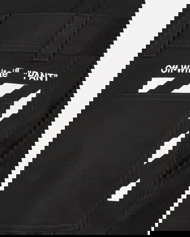 Bukser Off-White Diagonal Pocket Carpenter Pants Black Sort | OMCA207C99FAB001 1001, 5