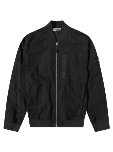 Bomberjakke Stone Island Cupro Cotton Twill Bomber Jacket Sort | 781542629-V0029