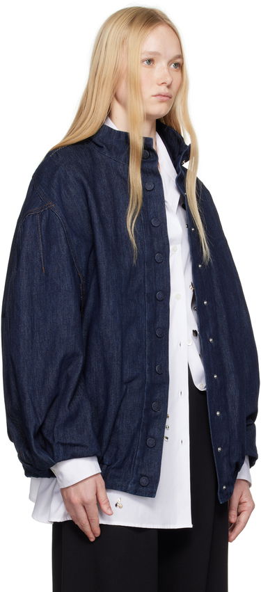 Jakke Dries Van Noten Dries Van Noten Press-Stud Denim Jacket Blå | 251-010513-1552, 1