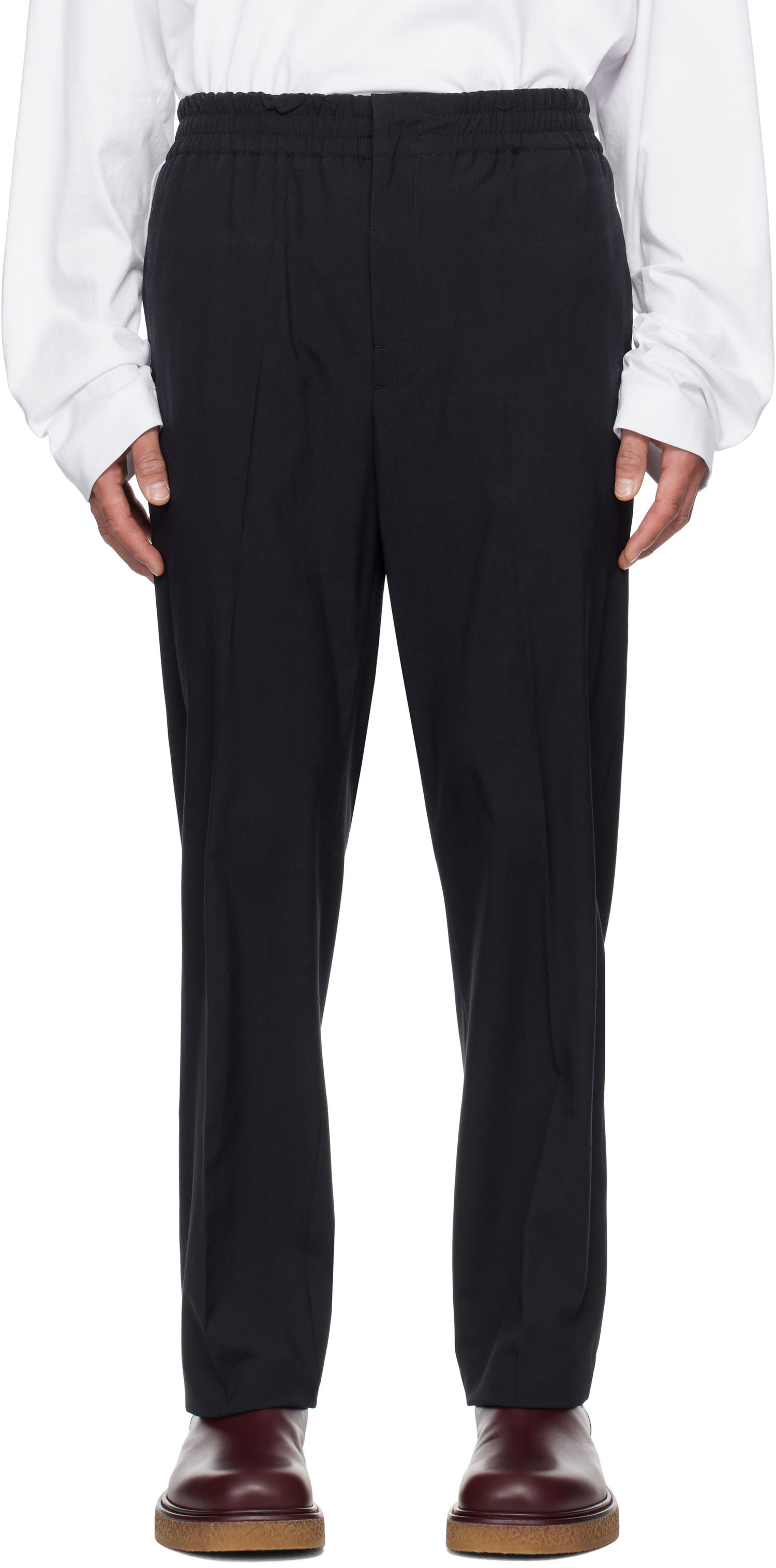 Bukser Bottega Veneta Bottega Veneta Fine Wool Trousers Sort | 811897V4XP04246, 0