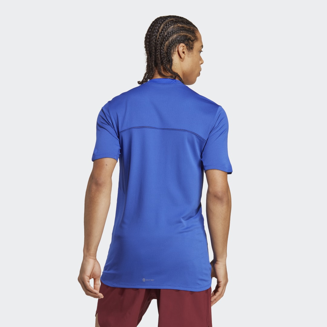 T-shirt adidas Originals Designed 4 Training HEAT.RDY HIIT Training Blå | IB9094, 1